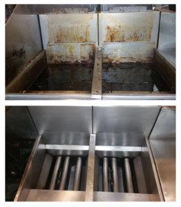 fryer before and after
